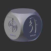 Candle Holders with Chakra Symbols 3D print model