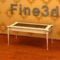 Antique09omTable026a 3D Model
