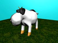 free cartoon cow