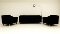 Burke Cigar And Reggio Armchairs Black