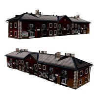 Residential building with shops