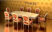 Fine3d09026table 3D Model