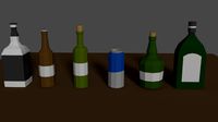 Lowpoly Bottles