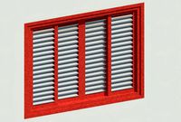 Fixed Louvre Sliding window