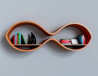 Bookshelf In the form of infinity