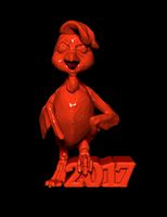 Rooster for 3d printing