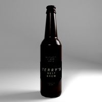 Low Poly Beer Bottle