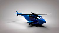 Wooden toy helicopter