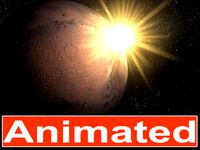High-Res Animated Mars Planet