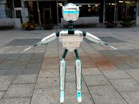 Un-Rigged Robot For C4d