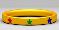 Golden Ring with Gem Stars