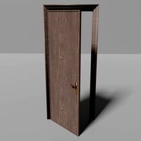 Classic interior door with frames