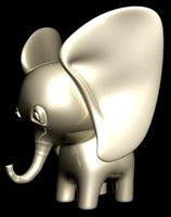 porcelain elephant calf