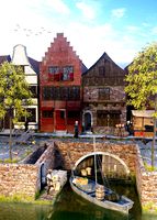 Dutch medieval street