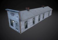 Community Museum VR / AR / low-poly 3d model