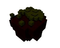 Trees on floating island