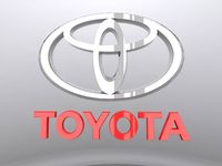 Toyota Logo 3D 3D Model
