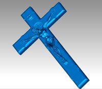 Crucifix Jesus on Cross Hanging Scan