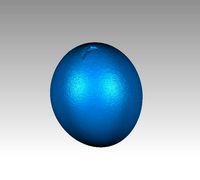Natural Chicken Egg with small crack on top Scan Direct Non Texture High Res