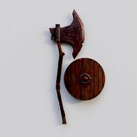 Barbarian Axe and Shield
