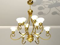 Brass Chandelier Light - 10 Shade