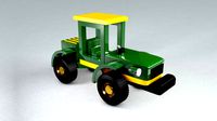 wooden toy tractor