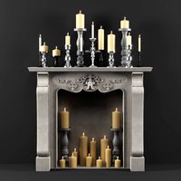 Dark Decor Fireplace