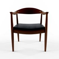 Avia Mid Century Mid Century Black Brown Armchair kathy kuo home walnut leather dining chairs Johan Dining Chair Walnut