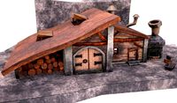 Blacksmith Workshop in Warcraft style