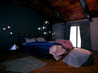 Bedroom interior in loft style