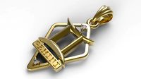 J Pendant 14 "Gemini"