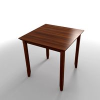 Dark wood table 70x70x70