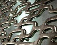 'Rubor' Hanging Metal Wall Art