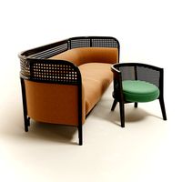 Soft sofa with chair