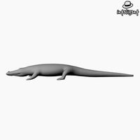 Low Poly Crocodile