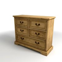 Beige dresser wide