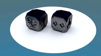 Action and Faction bones for Dune Dice Game - board game - Free 3D model