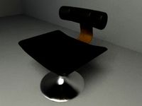 Flat Leather Chair