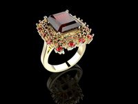 Ring flower stl