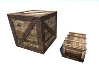 Two wooden crates