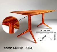 Wood Dinner table