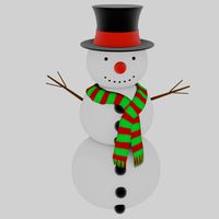 Snowman in Blender and other formats