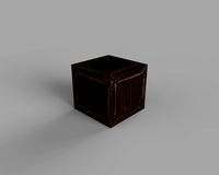Handpainted wooden box