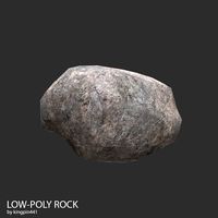 Low-poly Rock 38