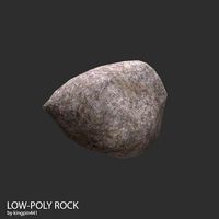 Low-poly Rock 35