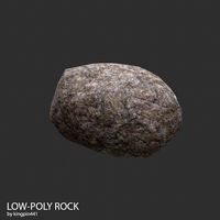 Low-poly Rock 16
