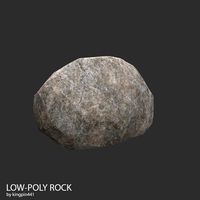 Low-poly Rock 15