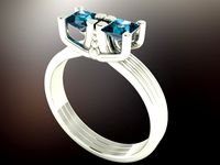 Double rectangles ring