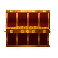 Pirates Chest strate sides with gold coins