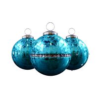 Christmas Balls blue frost